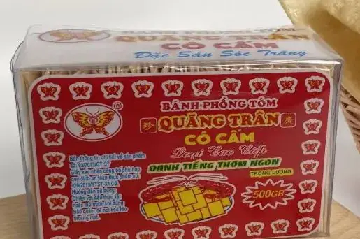 Cao Cấp Hộp đỏ bánh phồng tôm Cô Cấm