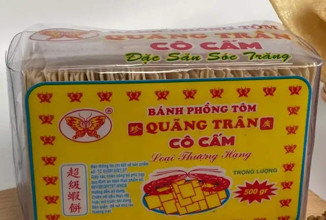 Thượng Hạng Hộp vàng bánh phồng tôm Cô Cấm